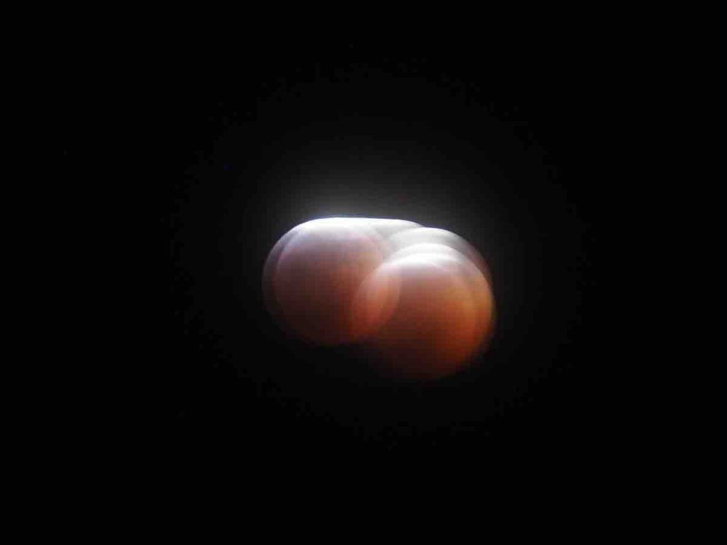 Blood Moon multiple shots overlaid