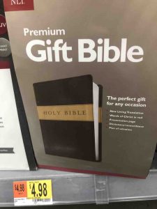 Gift Bible on sale for $4.98