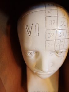 skull with Vi and numbers on it.