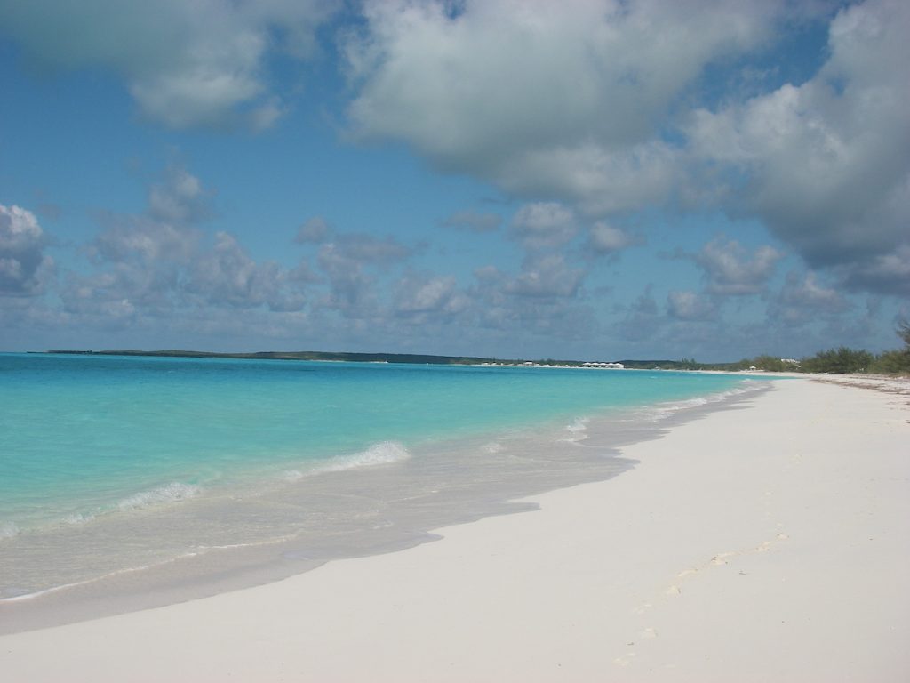 Beach at Long Island, Bahamas